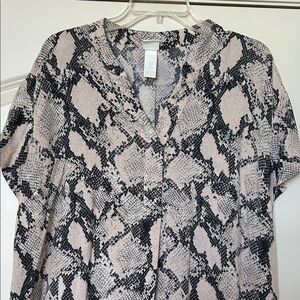 Snake Print Tunic Dress